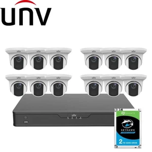 UNIVIEW 16ch 4K NVR Network Uniview 12x 8MP NDAA Audio IP Camera Security Kit - Picture 1 of 6