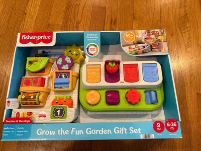 Fisher-Price Grow the Fun Garden Gift Set Pop-Up Baby Learning Toy Playset New - Image 1 of 4