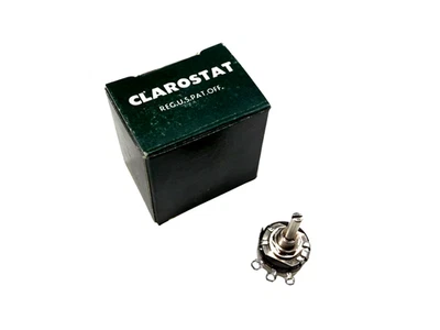 Clarostat 381N10K 10k Ohm 1 Gang 1W Linear Taper Potentiometer, Vintage, US Made - Image 1 of 3