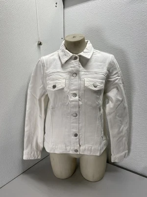 Banana Republic женщин милый джинсовой ткани куртка размер M белый - Изображение 1 из 4