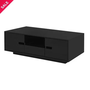 Modern High Glossy Rectangle Coffee Table Stylish Center Table w/ LED Lights - Picture 1 of 7