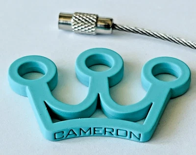 Scotty Cameron Gallery SOFT TOUCH MINI CROWN KEY FOB Keychain • SCOTTY BLUE •NIB - Image 1 of 3