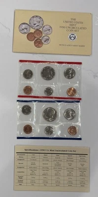 1990 U.S. MINT Sets Uncirculated (10 Coin) Set *102A - Image 1 of 2