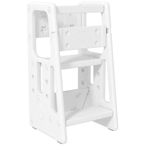 HOMCOM Kids Step Stool, Adjustable Standing Platform, Toddler Kitchen Stool - Picture 1 of 11