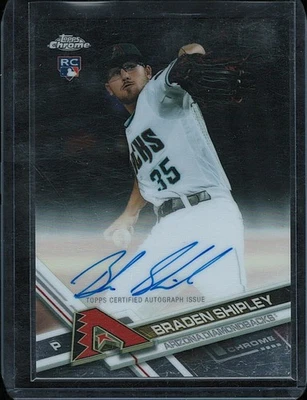 BRADEN SHIPLEY 2017 Topps Chrome #RA-BS Rookie Auto Arizona Diamondbacks - Imagem 1 de 2