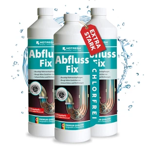 HOTREGA Abfluss Fix Abflussreiniger Rohrreiniger Abflussfrei 3 Liter Konzentrat - Bild 1 von 6