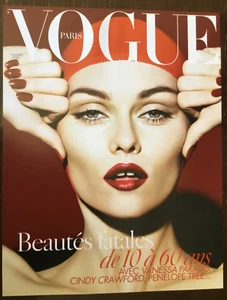 2008 : VANESSA PARADIS : PARIS VOGUE COVER PAGE/POSTER (Approx Size = 11”x 8.5”) - Picture 1 of 8