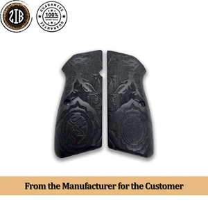 ZIB GRIPS Browning HP 14 empuñaduras hechas a mano de empuñaduras de madera Ars.049 - Imagen 1 de 5