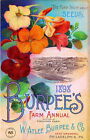 93798 1898 Burpee's Farm Annual Flowers Seed Packet Wall Print Poster Poster