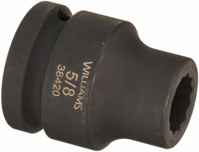 3/4" Drive Shallow Impact Sockets,12 Point, SAE,Black Industrial Finish,Williams - Image 1 of 4