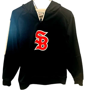 SB Santa Barbara Youth Medium - Pullover Hoodie - Navy & Red - Picture 1 of 6