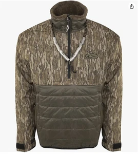 Drake Waterfowl Insulated Jacket Late Season 1/4 Zip Double Down Eqwader DW7335 - Picture 1 of 3