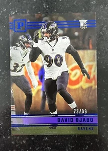 2022 Chronicles Panini Blue David Ojabo Rookie RC  /99 Ravens - Picture 1 of 2