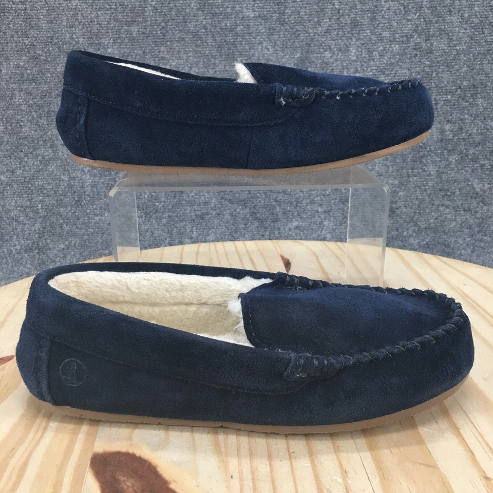 Zapatillas Lands End para mujer 7 mocasines azules sin cordones cómodas informales puntera redonda planas Foto 1 de 4