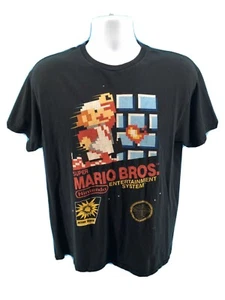 Super Mario Bros Cart Nintendo Entertainment System NES T Shirt Uomo Taglia Media - Foto 1 di 7