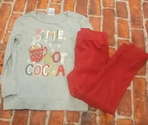 Gymboree Outlet Hot Cocoa Set Girls Sz 5 Christmas - Picture 1 of 1