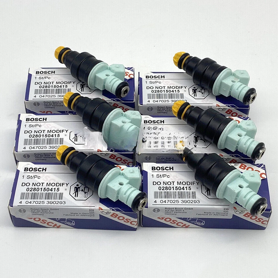 6PCS 0280150415 OEM Fuel Injectors For BMW E36 325i M50 M52 M50B25 M52B25 2.5L Foto 1 de 4