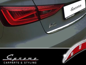 Per AUDI A3 8V Berlina 8VS Cabriolet 8V7 8VE - 3M Modanatura Cromata Modanatura Posteriore - Foto 1 di 7