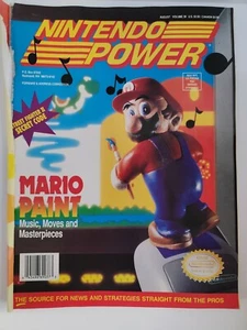 Nintendo Power Vol 39 August 1992 Mario Paint W/ Felix the Cat Poster  - Picture 1 of 3
