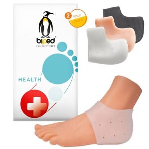 biped HEALTH 2 Paar Silikon Fersenschutz Socken Gel Pads bei Fußschmerz z2800