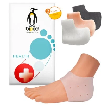 biped HEALTH 2 Paar Silikon Fersenschutz Socken Gel Pads bei Fußschmerz z2800 - Bild 1 von 4