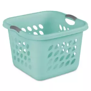 New Sterilite 1.5 Bushel Square Clothes Laundry Hamper Basket Bin w/ Handle - Picture 1 of 6