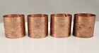 Vintage Coppercraft Guild Napkin Rings Set of 4, Rustic Table Decor, SolidCopper