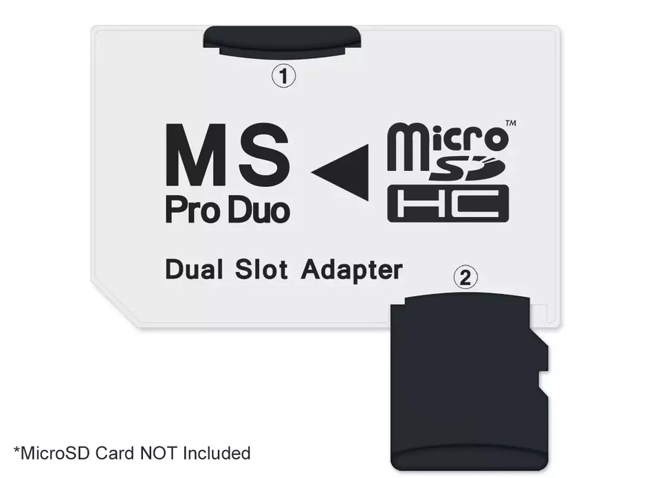 NEON MicroSD to Memory Stick PRO Duo Dual slot adapter (microSD/microSDHC) - Image 1 of 1
