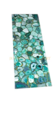 Green Agate Coffee center Table Top  Inlay Heritage Craft Design Patio Decor - Image 1 of 4