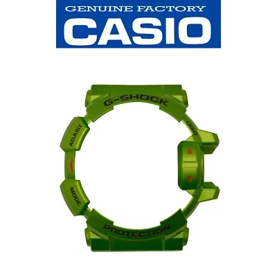 Correa de reloj Casio G-Shock G'Mix bisel carcasa GBA-400-3B cubierta de goma verde Foto 1 de 4