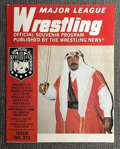 AWA Major League Wrestling Souvenir Program Issue No. 271 - Hulk Hogan 1981 - Picture 1 of 4