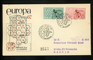 Postal History Spain FDC #1125-1126 Europa CEPT 1962 - Picture 1 of 2