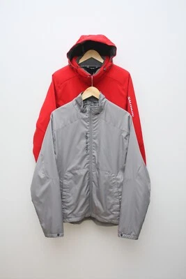 Chaqueta de esquí Salomon 2 en 1 roja gris talla mediana Foto 1 de 4