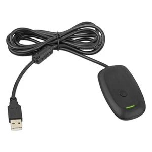 PC Wireless Controller Gaming USB Receiver Adapter for Microsoft XBOX 360 Black - Picture 1 of 7