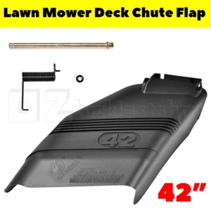 42" LAWN MOWER RIDE ON DECK CHUTE FLAP SUIT CRAFTSMAN HUSQVARNA MCCULLOCH POULAN - Picture 1 of 12