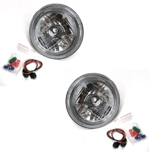 PAAR 7" LED SCHEINWERFER HALO RHD FÜR CLASSIC MINI LAND ROVER ETC Y8394 - Bild 1 von 2