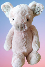 JELLYCAT Bashful Pastel Pink Pig 9" Seated Plush Soft Toy Stuffed Animal London