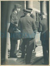 Post WW2 Photo SASO Officers inspection RAF Base 