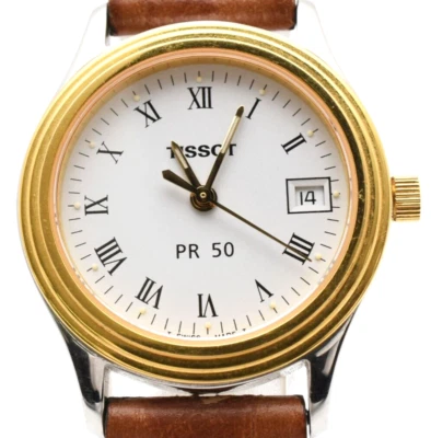 ▶️ [Excellent+5]Tissot PR50 J134/234k White Dial Women's Watch Swiss Made Quartz - Image 1 of 4