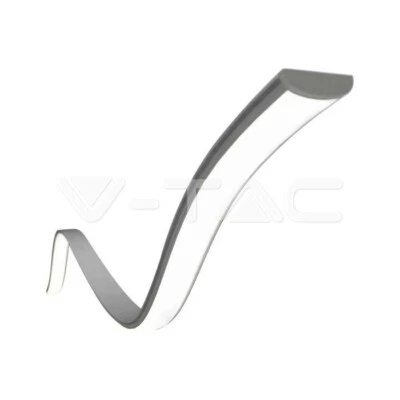 Profilo in Alluminio Flessibile Colore Bianco per Striscia LEDCopertura Satinata - Immagine 1 di 4