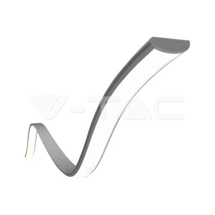 Profilo in Alluminio Flessibile Colore Bianco per Striscia LEDCopertura Satinata - Immagine 1 di 4