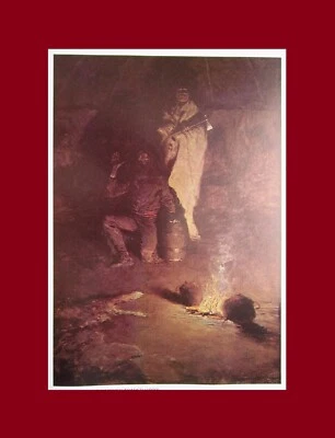 Impresión artística de 11x9" Frederic Remington Guard of the Whiskey Trader 1909 West America Foto 1 de 4