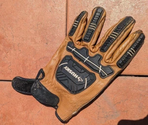 Men's Heavy Duty Husky  Genuine Leather Left Work Glove  LEFT GLOVE ONLY  XL - Picture 1 of 9