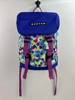 Burton Maxi Girls Tinder Backpack Blue With Water Color Drops Drawstring Closure - Изображение 1 из 4