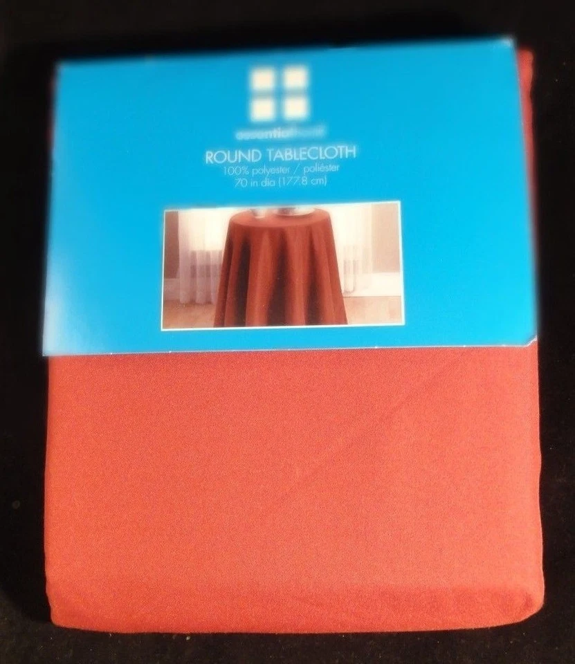 Essential Home Round Tablecloth Maxwell - Spice 70"  - Image 1 of 1