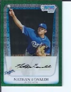 Nathan Eovaldi 2011 Bowman Chrome Prospect Green Parallel - Picture 1 of 1