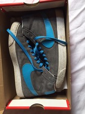Nike boys mid blazer vintage 4.5 Youth blue grey