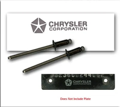 Kit de restauración de placa VIN exacta de fábrica Mopar Dodge Plymouth 1968-1974  Foto 1 de 2