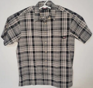DICKIES Button Up Shirt Mens L Button Up Black Western Casual Rodeo Adult - Picture 1 of 5