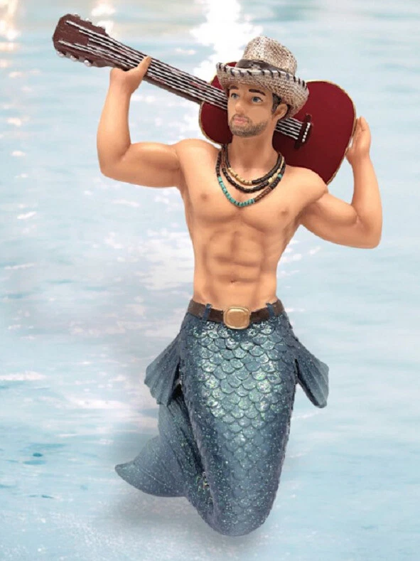 December Diamonds 55-55460 Guitar Man Merman Ornament New for 2024 - Image 1 of 1
